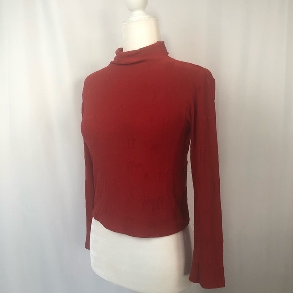 Body Con Second Skin Cocktail Print Shirt - Picture 6 of 9